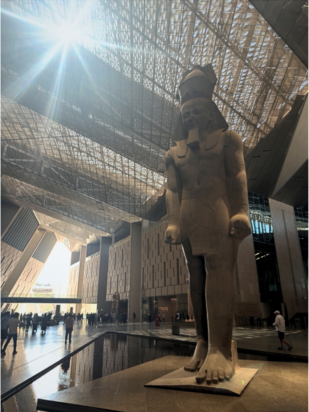 The Statue of Ramses II in the Grand Egyptian Museum